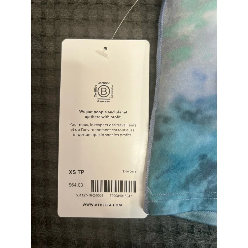 Athleta Sport Bras | NWT! Conscious Crop Printed Longline Sport Bra‎ in XS